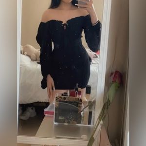 Small mini dress off shoulder